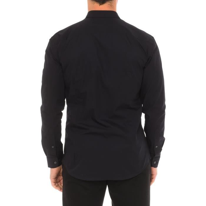 Chemise Just Cavalli En Coton Popeline Noire - Coupe Slim - Manches Courtes - Neuf Avec étiquettes