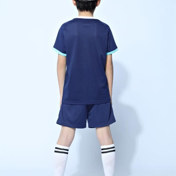 Inlzdz Unisexe Enfant Ensemble Maillot de Football Short Et Tenue