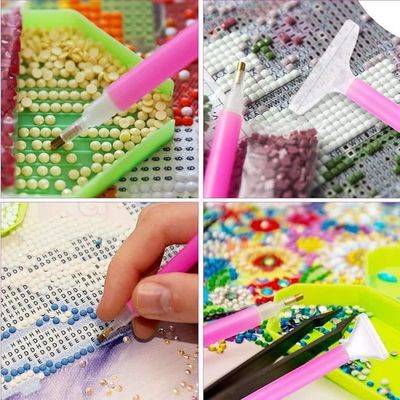 Kit De Stylos Pour Peinture Diamant 5D SENHAI - Accessoires Loisirs Créatifs Complet Avec Pointe Améliorée (Bleu)