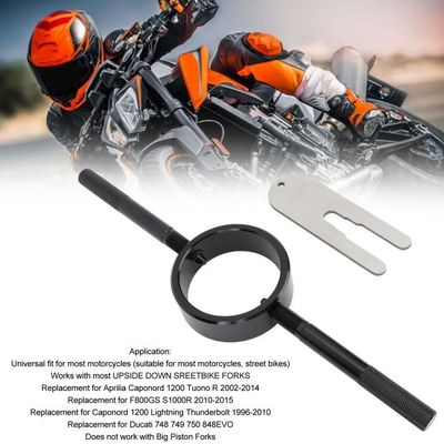 Kit Outil Compresseur Ressort Fourche Moto - Aluminium 6061, Pour Motos De Rue, 4 Pièces