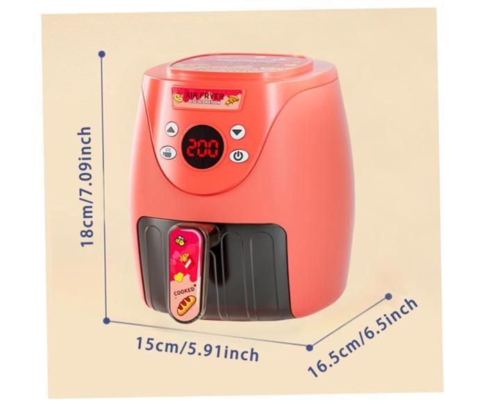Friteuse à air Jouet avec 15 Accessoires pour Machine à Biscuits, Jouet avec Musique et lumières, Aliments Couleurs changeantes, Cuisine pour Enfants de 3 Ans et Plus, Ensemble de Cuisine Style 2 Friteuse à air Jouet avec 15 Accessoires pour Machine à Biscuits, Jouet avec Musique et lumières, Aliments Couleurs changeantes, Cuisine pour Enfants de 3 Ans et Plus, Ensemble de Cuisine Style 2