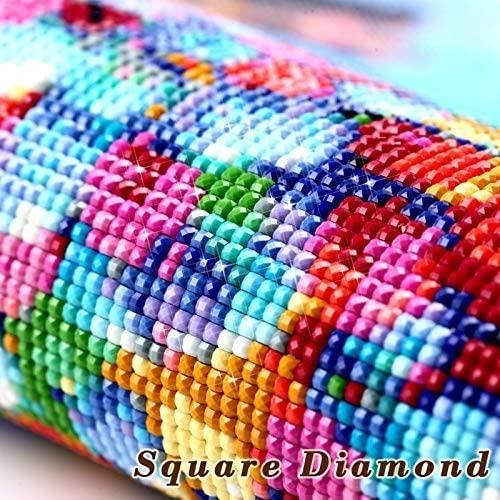 Instarry Kit De Peinture Diamant 5D à Faire Soi-même - Grande Peinture Diamant Fleur De Cerisier Paysage Mosaïque Cristal Broderie Décoration Maison Bureau 80 X 40 Cm