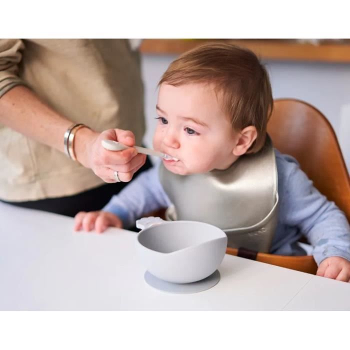 Cuillere bebe souple 4 mois silicone couvert bébé cuillère de sevrage (  Bleu) - Cdiscount Puériculture & Eveil bébé