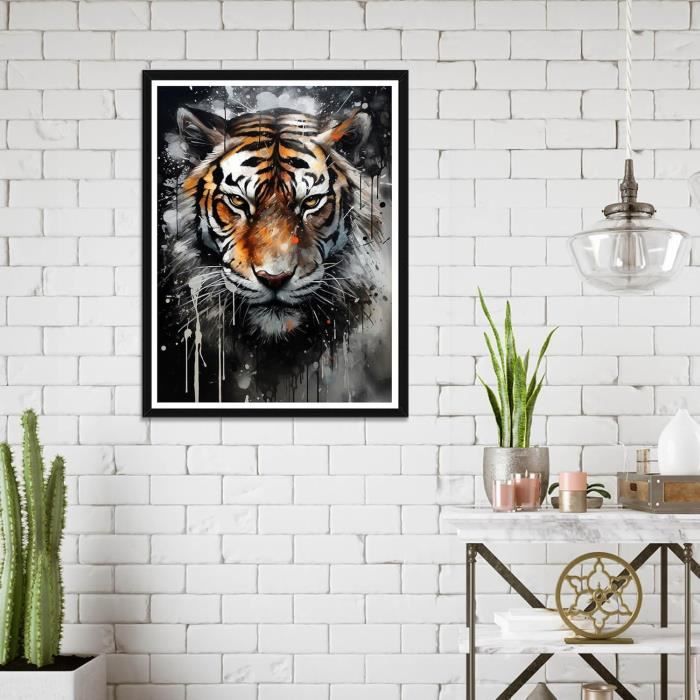 Diamond Painting Éléphant, 5D Diy Broderie Diamant Animaux, Peinture