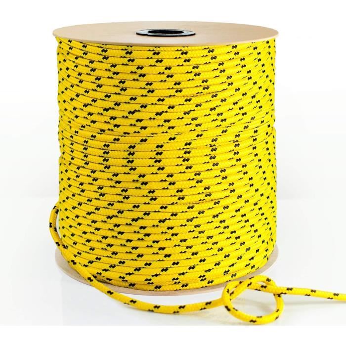 Corde Polypropylene | Jaune | 25 Mètres | 4 Millimètres D'Épaisseur ...