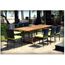 Salon En Teck Avec 8 Chaises En Resine Tressee Achat Vente