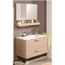 Bloc Salle De Bain En Panneaux De Particules Laque Chene H 106 X