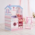 Nurserie de poupon - Teamson Kids - Dreamland - Maison de poupée à 2 façades - Mobile musical rose-0