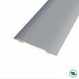 barre de seuil adhésive même niveau aluminium coloris (03) argent Long 90 cm larg 3,7cm-0