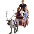 La Reine des Neiges 2 - Poupées Elsa, Anna, Kristoff, Olaf et Sven - Coffret de 5 figurines et traîneau - Disney-0