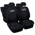 Lupex Shop Housses de siège auto compatibles pour Mini Noir Noir-0