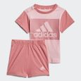Ensemble Adidas pour enfants - Short et T-Shirt Roses - Football - Garçon-0