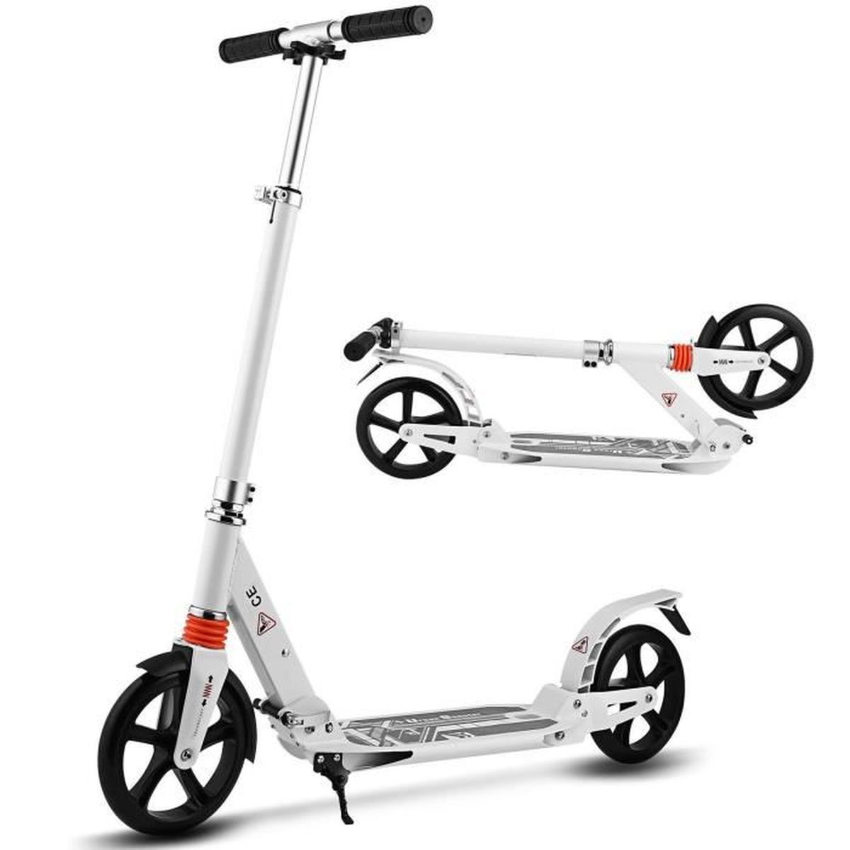 Trottinette patinette en aluminium pliable pour adulte et adolescent