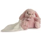 Pantin lapin avec doudou Guimauve - BABYNAT - Fille - Naissance - Rose