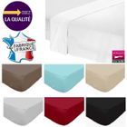 BONA REVA Drap plat - 180 x 290 cm - 100% coton - 57 fils - Made in France - Écru