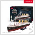 Puzzle 3D - CUBICFUN - Titanic - 266 pièces - LED - Difficulté 8