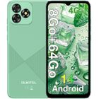 OUKITEL C53 6.6" 8(4+4)Go + 64Go 4300mAh Téléphone portable Pas Cher Android 14 13MP+5MP Smartphone 4G Double Sim GPS - Vert