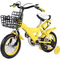 Vélo pour enfants jaune 12 pouces vélo pour enfants garçons filles roue de vélo pour enfants