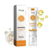 Crème solaire hydratante universelle pour le visage SPF50PA+++ - Crème solaire waterproof et non grasse, adaptée à tous les types de