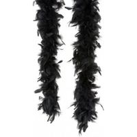 Boa en plumettes synthétiques noir - Adulte - 1.80m - Accessoire déguisement années 20/30