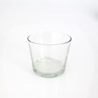 Bougeoir - Pot à orchidée ALENA en verre, transparent, 12,5 cm, Ø 14,5 cm - Cache-pot en verre - Petit vase transparent - INNA Glas