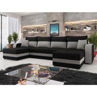 Canapé D'Angle Convertible Harvey Par Best Mobilier - 4 Places - Gris - Réversible Droit/Gauche