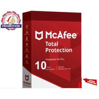 McAfee Total Protection 2022 Clé GLOBALE (1 PC / 10 AN)