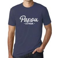 Homme Tee-Shirt Papou D'Amour T-Shirt Vintage Denim 5XL