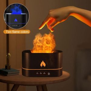 Humidificateur D'Air Flamme Taruor – Blanc (ou Noir) Avec Diffuseur D'Arôme