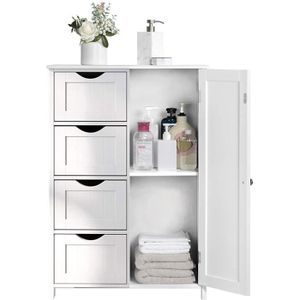 Keisha Meubles De Rangement Commode Armoire Blanche Pour Chambre