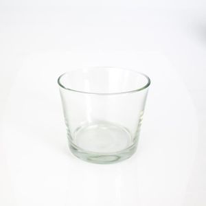 JARDINIÈRE - BAC A FLEUR Bougeoir - Pot à orchidée ALENA en verre, transparent, 12,5 cm, Ø 14,5 cm - Cache-pot en verre - Petit vase transparent - INNA Glas