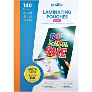 Peach PP580-03P Lot de 125 pochettes de plastification Format A5 80 microns 