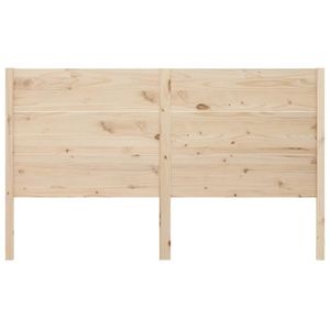TÊTE DE LIT Tête de lit en bois massif de pin - DRFEIFY - 146x4x100 cm - Marron - Classique - Intemporel