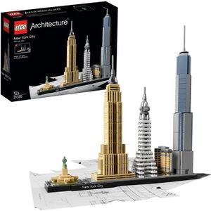 ASSEMBLAGE CONSTRUCTION LEGO® Architecture - New York - Statue de la Liberté - Maquette Miniature - 598 pièces
