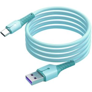 CÂBLE TÉLÉPHONE Cable USB-Type C Charge Rapide 3A Silicone Bleu 2m