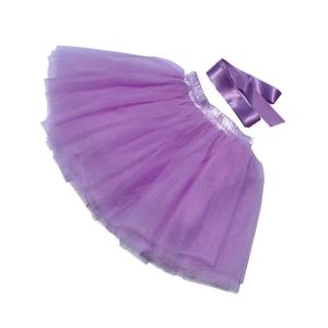 JUPE Jupe tutu en tulle pour petites filles,jupon de ballet pour enfants,pour fête séparés ante,princesse,nouvelle mode- Lavender[A1]