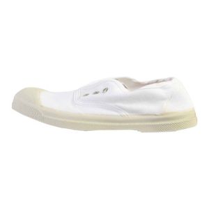 BASKET Tennis Enfant BENSIMON - Elly Blanc - Sans Lacet -