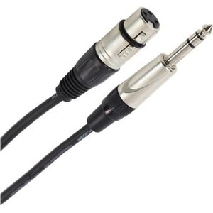 Rockville RCXMB6R 6 Male REAN XLR to 1/4 TRS Cable Red 100% Copper RCXMB6-R 6 FT 