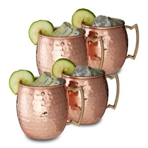 Clairlio Sanding Moscow Mule Copper Plating Cup Tasse en acier inoxydable  Cocktail Verre à bière 