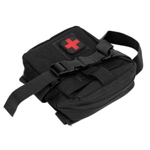 TROUSSE DE SECOURS SALUTUYA Trousse de premiers secours portable Kit de fournitures de premiers secours militaires portables medical d'urgence Noir