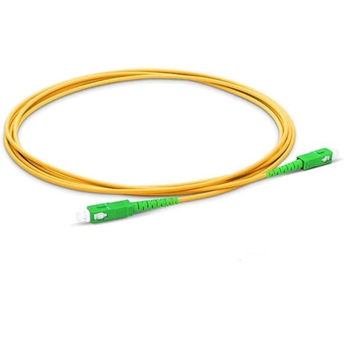 ESSENTIEL B Câble fibre optique Fibre optique Free 5M pas cher 