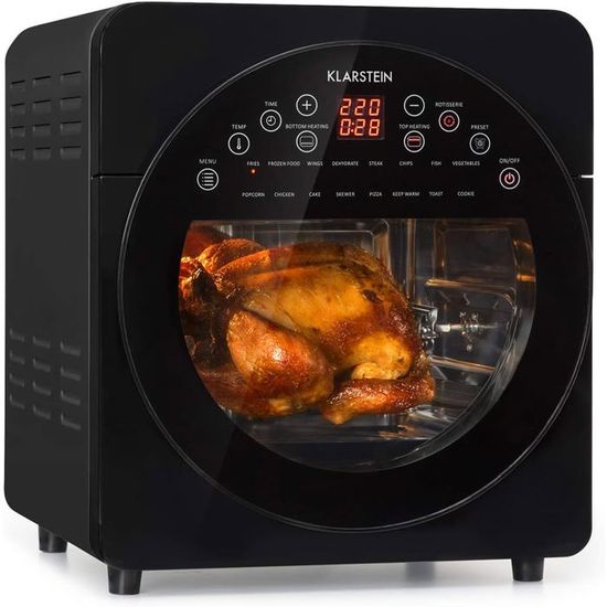 Klarstein VitAir Pommesmaster Freidora de aire caliente 360 ° 1400W 50-240 ° C T