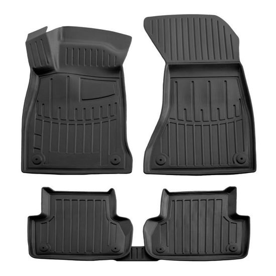 Tapis De Coffre Caoutchouc Pour Audi A4 B9 Avant Break 2015+ - Noir - Protection Anti-Salissures