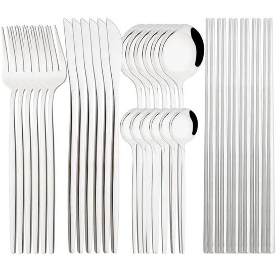 24 Fourchettes En Acier Inoxydable 19 Cm – Design Classique, Lave-vaisselle Safe – Pour Maison, Restaurant, Fête Ou Pique-nique