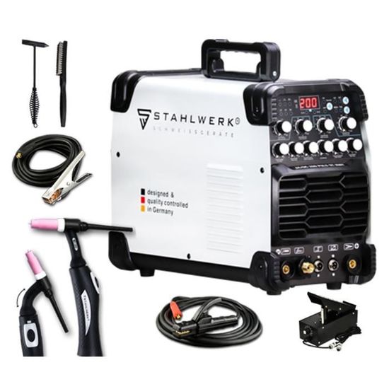 STAHLWERK AC/DC TIG 200 Puls ST Poste à souder Inverter avec 200 ...