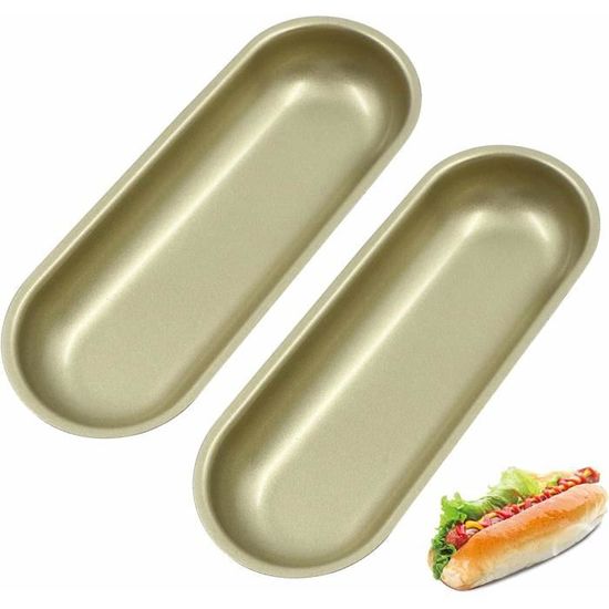 3 Moules à Baguette En Silicone Antiadhésif - Pour Pain Complet, Hot-dog, Résistant Au Four Et Micro-ondes