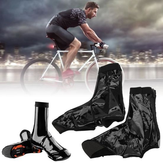 Couvre-chaussures de cyclisme imperméables, couvre-chaussures VTT,  protecteur de chaussures chaud, coupe-vent, optique d'équitation en plein  air, couvre-chaussures imperméables à la pluie - AliExpress