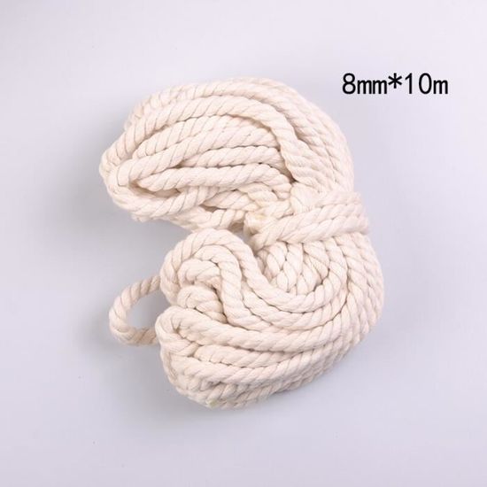Super Doux Au Toucher Corde En Coton Naturel Torsadée – 1