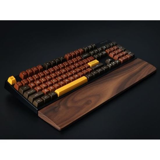 Clavier,Repose-poignet en bois de noyer,clavier mécanique