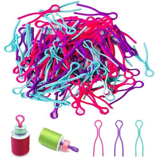 Lot De 100 Pinces Porte-Bobines De Fil - Attaches Anti-Chute Pour Couture - Organise Tes Bobines - Pour Confection & Réparation